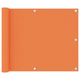 Écran de balcon Vidaxl 75x600 cm Oxford Fabric Orange