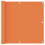 Écran de balcon Vidaxl 90x500 cm Oxford Fabric Orange
