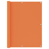 Écran de balcon Vidaxl 120x600 cm Oxford Fabric Orange