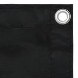 Écran de balcon Vidaxl 75x400 cm Oxford tissu noir