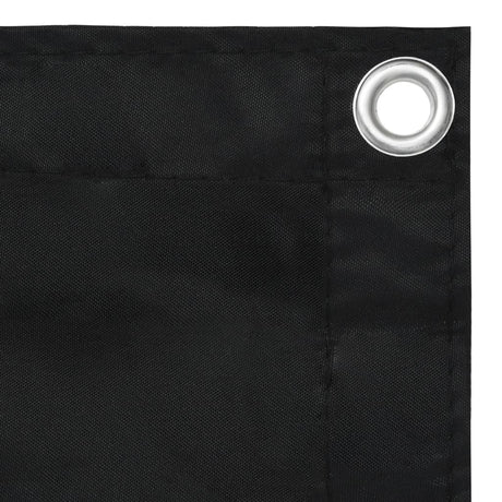 Écran de balcon Vidaxl 75x400 cm Oxford tissu noir