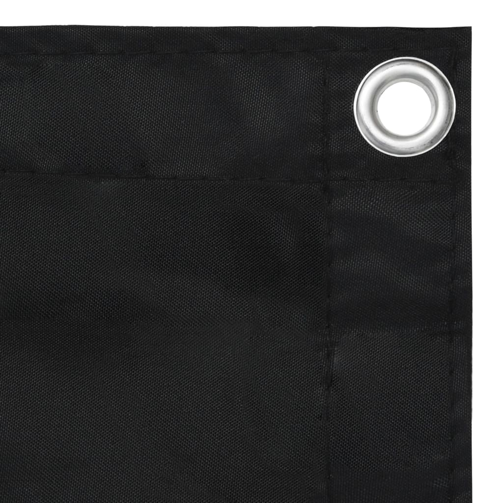 Écran de balcon Vidaxl 120x300 cm Oxford tissu noir