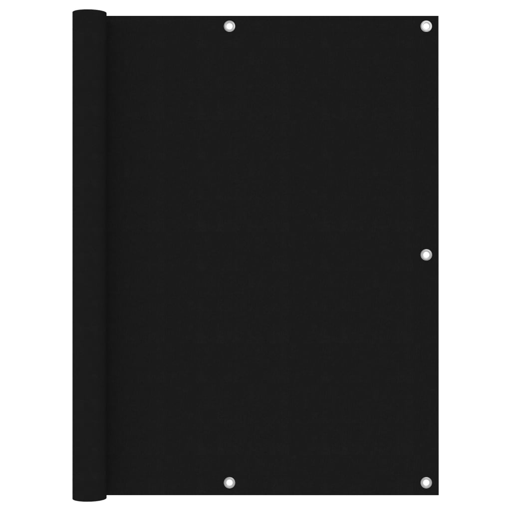 Écran de balcon Vidaxl 120x400 cm Oxford tissu noir
