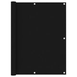 Écran de balcon Vidaxl 120x400 cm Oxford tissu noir