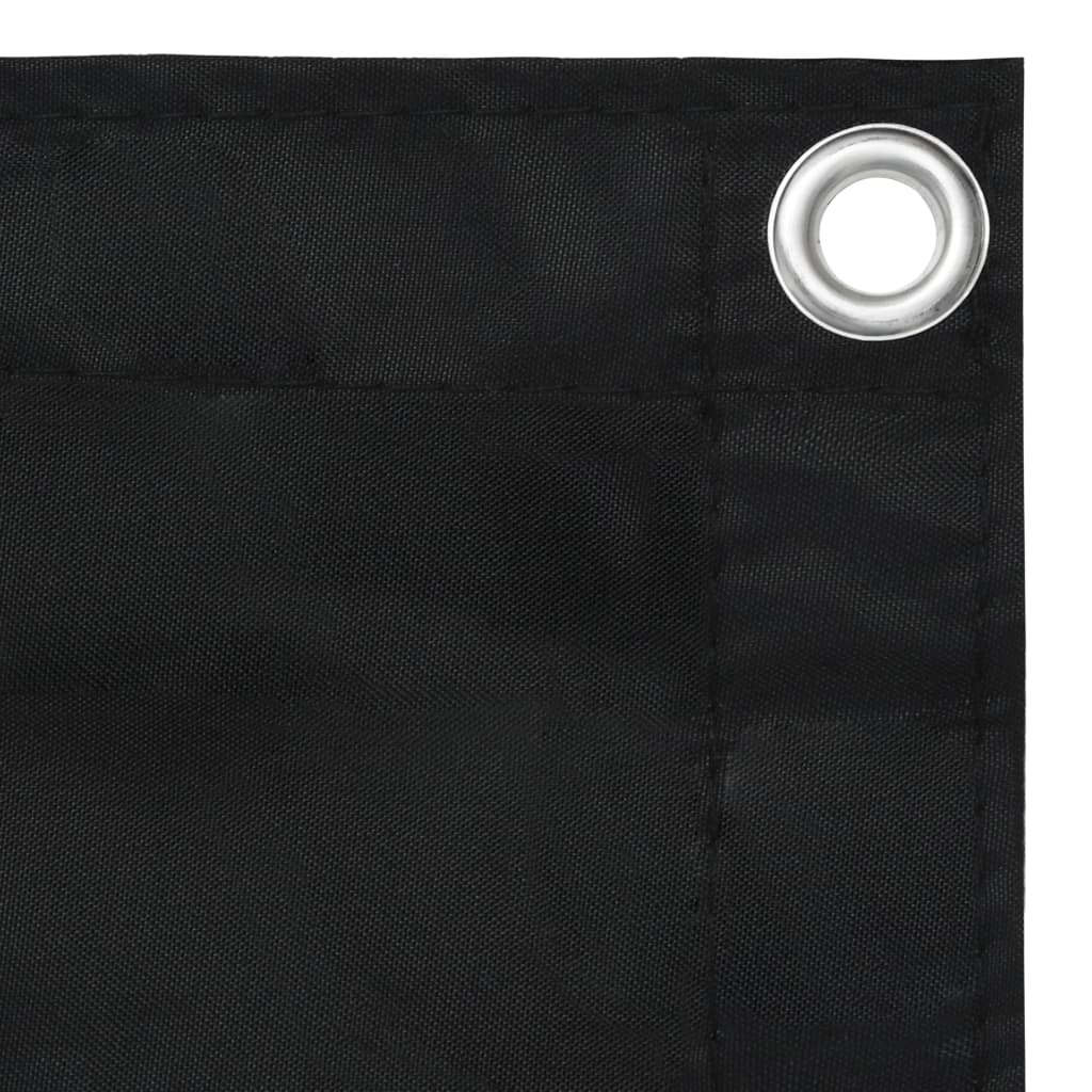 Écran de balcon Vidaxl 120x400 cm Oxford tissu noir
