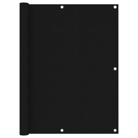 Écran de balcon Vidaxl 120x600 cm Oxford tissu noir