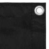 Écran de balcon Vidaxl 120x600 cm Oxford tissu noir