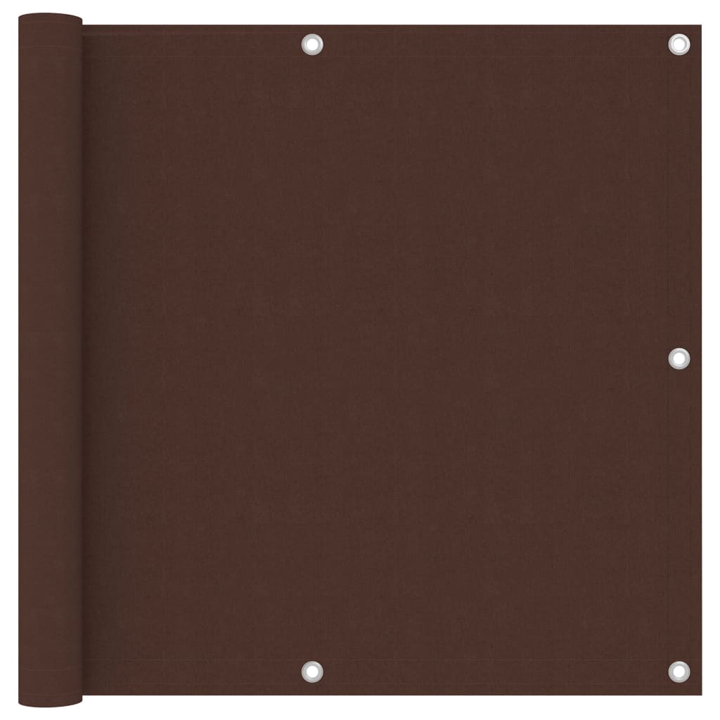 Écran de balcon Vidaxl 90x300 cm Oxford tissu brun