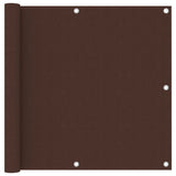 Écran de balcon Vidaxl 90x300 cm Oxford tissu brun