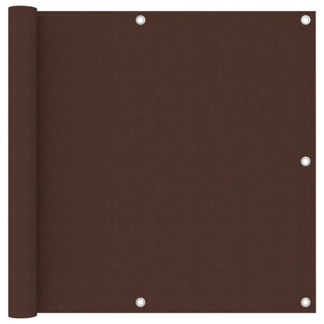 Écran de balcon Vidaxl 90x300 cm Oxford tissu brun