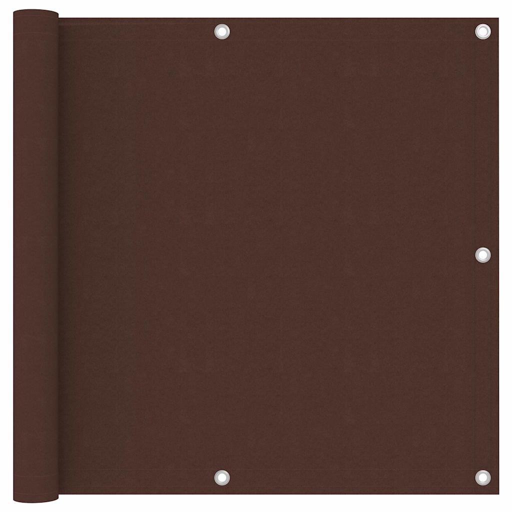 Écran de balcon Vidaxl 90x300 cm Oxford tissu brun