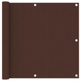Écran de balcon Vidaxl 90x300 cm Oxford tissu brun
