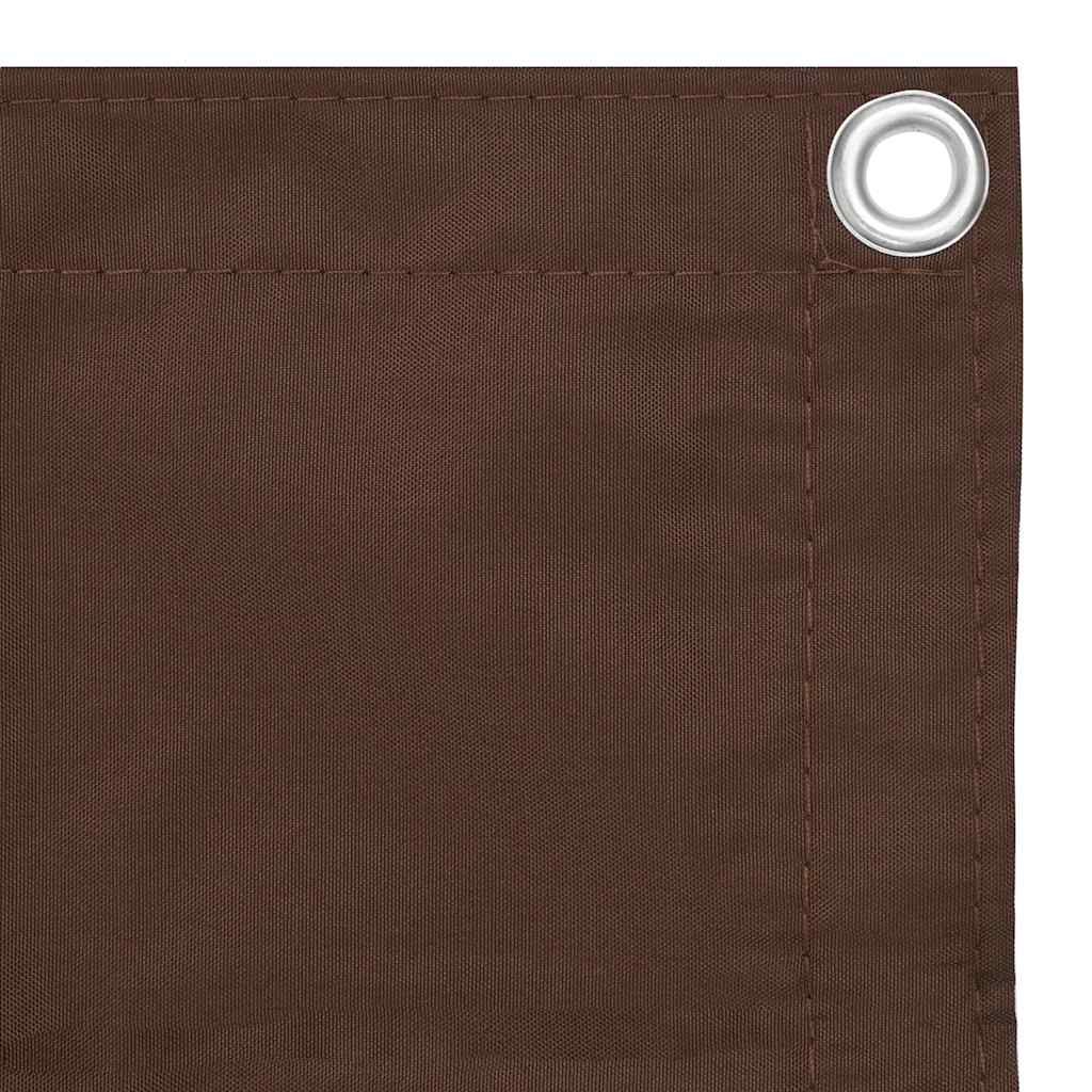 Écran de balcon Vidaxl 90x300 cm Oxford tissu brun