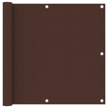 Écran de balcon Vidaxl 90x500 cm Oxford tissu brun