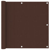 Vidaxl Balcony screen 90x500 cm Oxford fabric brown