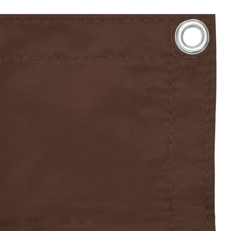 Écran de balcon Vidaxl 90x600 cm Oxford tissu marron