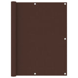 Écran de balcon Vidaxl 120x600 cm Oxford tissu brun