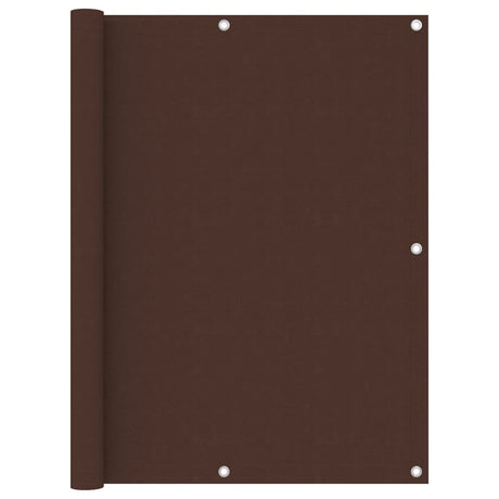 Écran de balcon Vidaxl 120x600 cm Oxford tissu brun