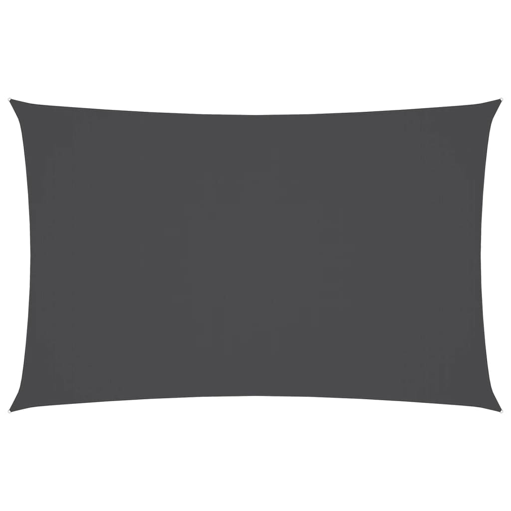 Vidaxl Sunshade Rectangular 5x8 M Oxford Fabric Anthracite -farvet