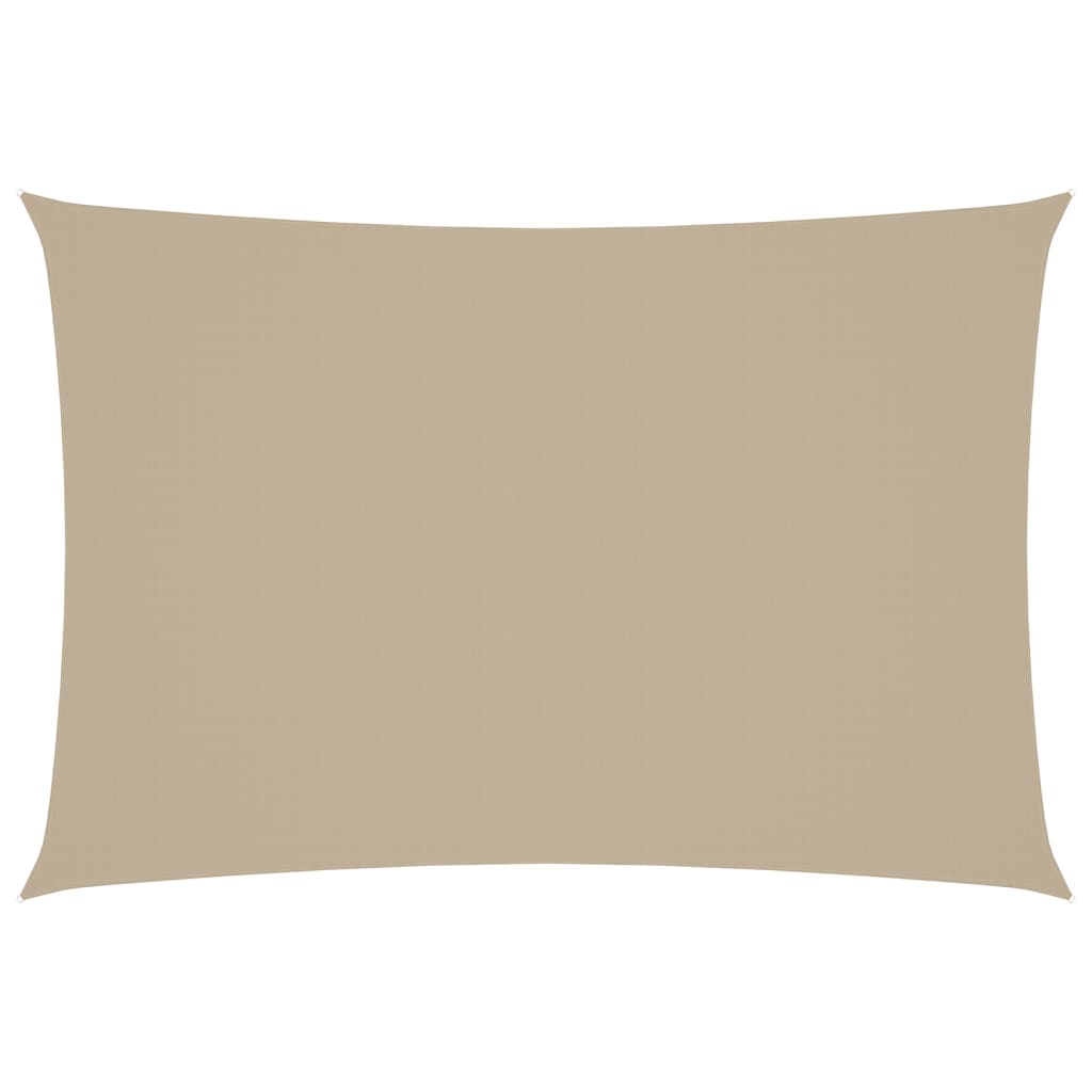 Vidaxl Sun Shade Rectangular 2,5x4,5 M Fassoso Beige in tessuto