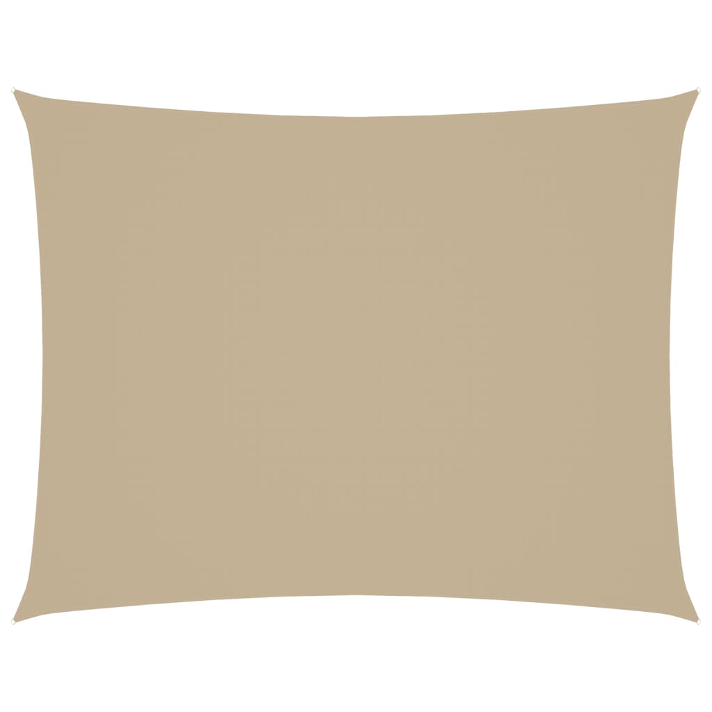 Vidaxl Sunshade Rectangular 3.5x5 m Oxford Fabric beige