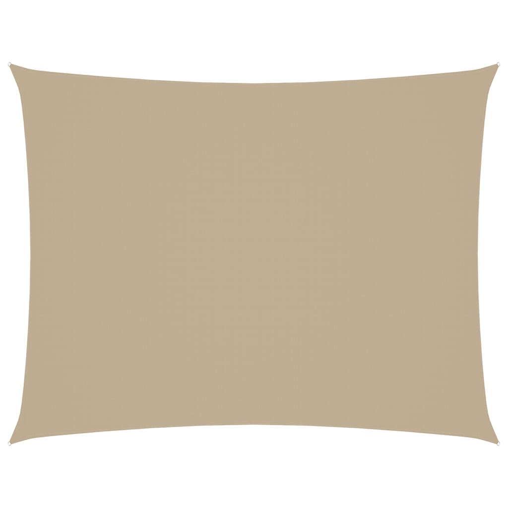 Vidaxl Sunshade Rectangular 4x5 M Oxford Fabric Beige