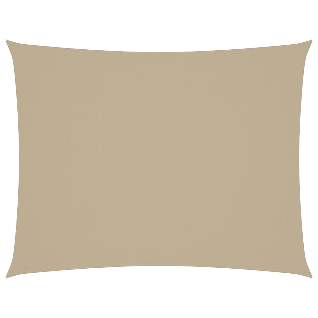 Vidaxl Sunshade Rectangular 5x7 M Oxford Fabric Beige