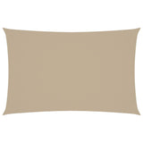 Vidaxx parasol rectangulaire 5x8 m tissu oxford beige