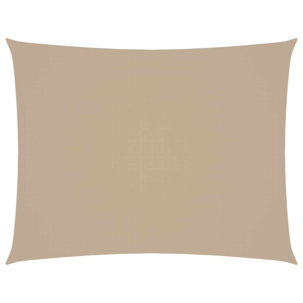 VIDAXL Sunshade Rechteck 6x7 M Oxford Stoff Beige