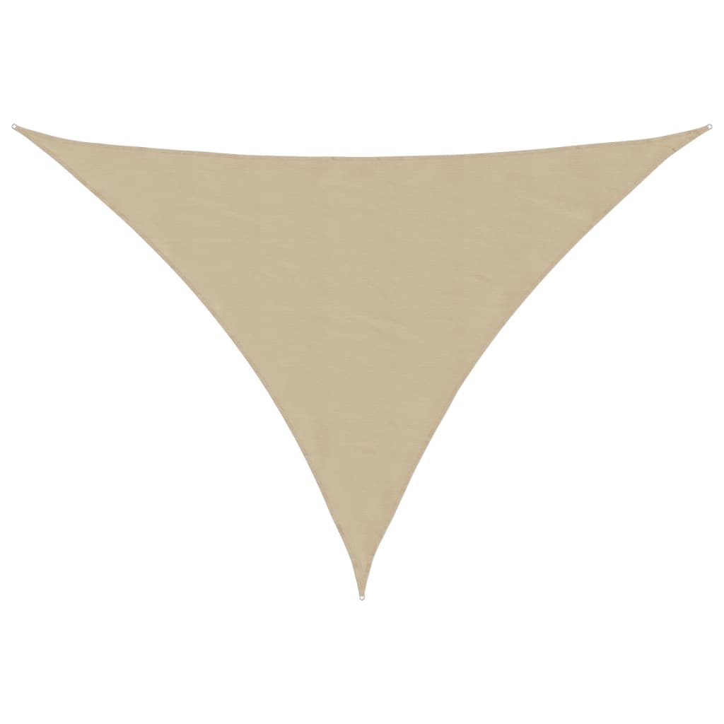 Vidaxl Sun Shade Triangular 3x3x4.24 M BEIGE tessuto Oxford