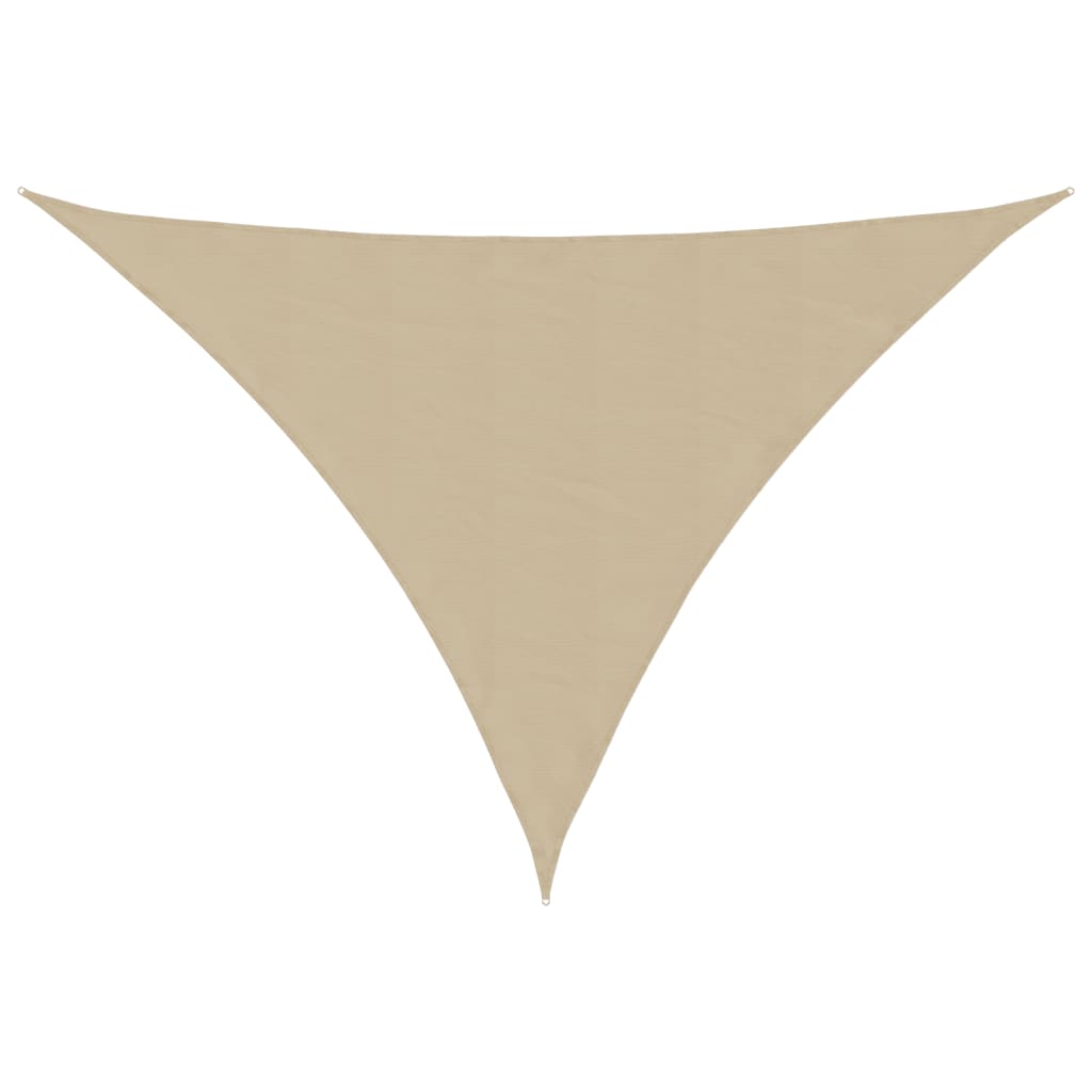 Vidaxl Sun Shade Triangular 5x6x6 M in tessuto Oxford beige