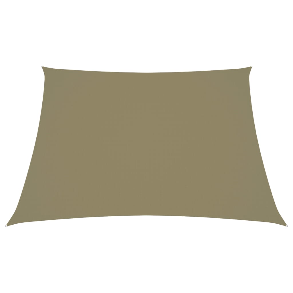 Trapecio Vidaxl Sunshade 3 4x3 m Oxford Fabric beige