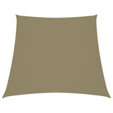 Vidaxl Zonnezeil Trapezium 3 5x4 M Oxford Fabric Beige