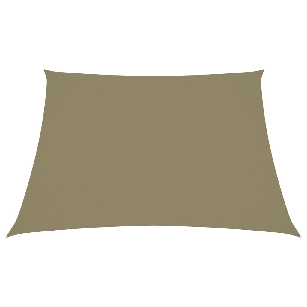 Vidaxl Sunshade Trapezium 4 5x4 M Oxford Fabric Beige