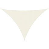 Vidaxl Sunshade triangulaire 5x7x7 m Oxford tissu crème -colored