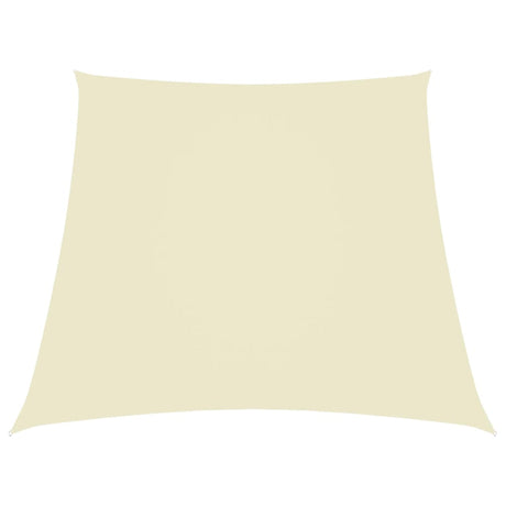 Vidaxl Zonnezeil Trapezium 2 4x3 M Oxford Tissu Cream -Colored