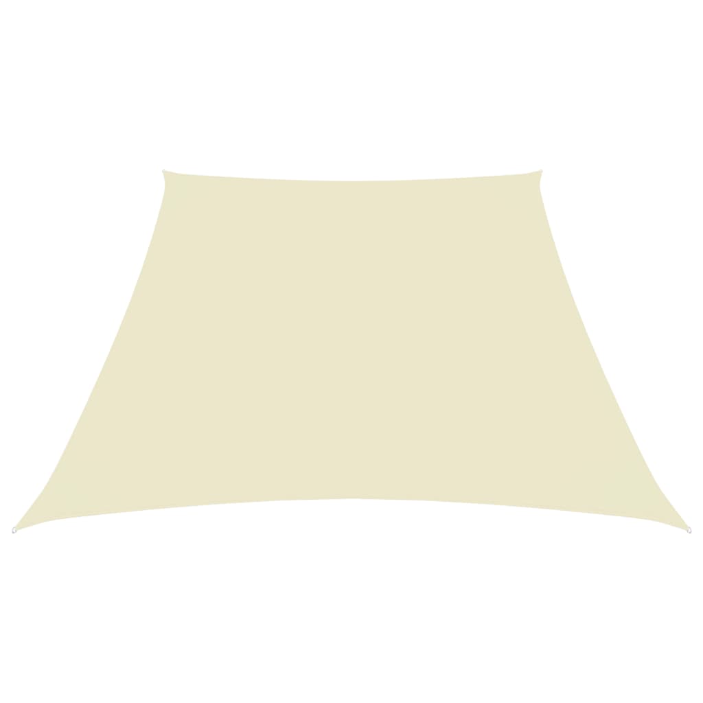 Vidaxl Zonnezeil Trapezium 2 4x3 M Oxford Tissu Cream -Colored