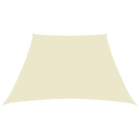 Vidaxl Zonnezeil Trapezium 2 4x3 M Oxford Tissu Cream -Colored