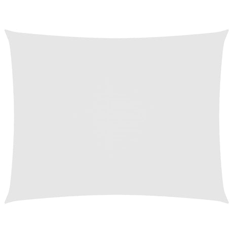 Vidaxl Sunshade rectangular 5x7 m oxford tissu blanc