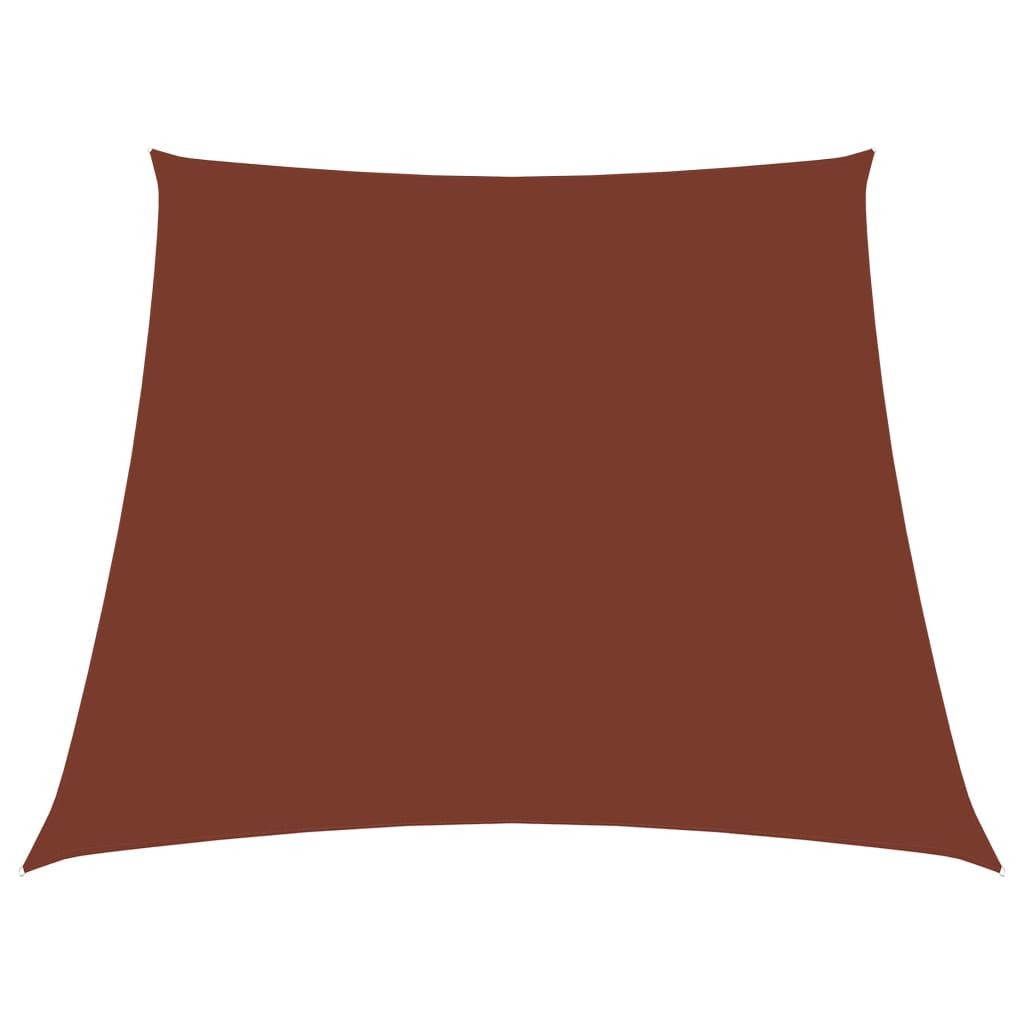 Vidaxl Sunshade Trapezium 3 4x3 M Oxford tissu en terre cuite colorée