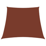 Vidaxl Sunshade Trapezium 3 4x3 M Oxford tissu en terre cuite colorée