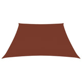 Vidaxl Sunshade Trapezium 3 4x3 M Oxford tissu en terre cuite colorée