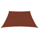 Vidaxl Sunshade Trapezium 3 4x3 M Oxford tissu en terre cuite colorée