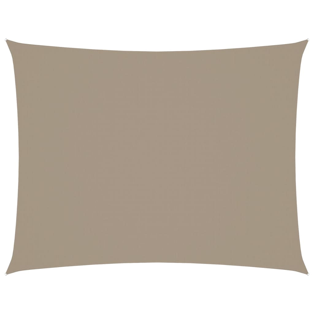 Vidaxl Sunshade Rectangular 3.5x5 M Oxford Fabric Taupe