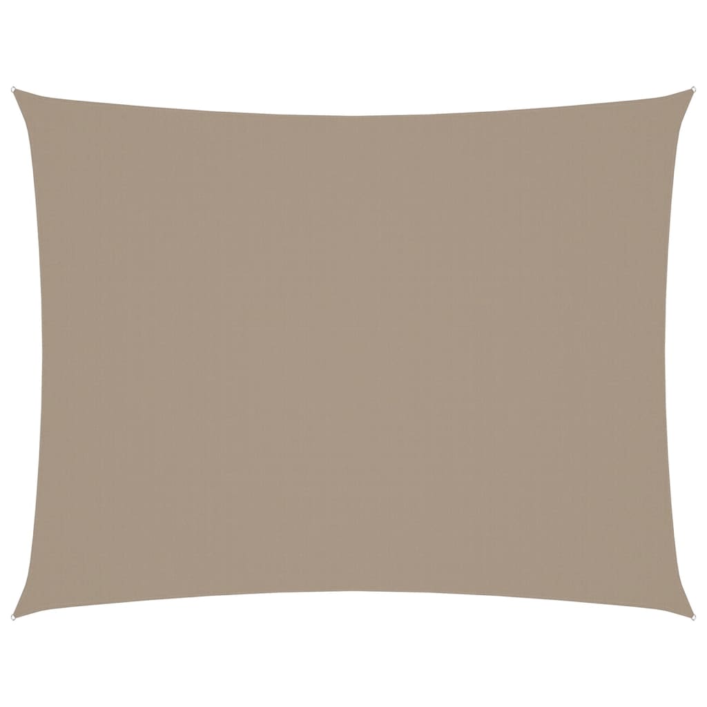 Vidaxl Sun Shade Rectangular 4x6 M Tessuto Oxford Taupe