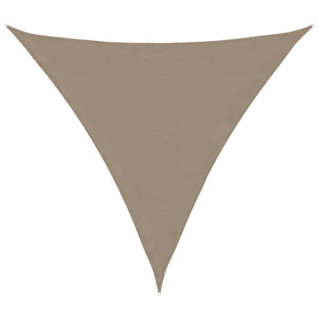 Vidaxl zonnescherm driehoekig 4x4x4 m oxford stof taupe