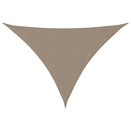 Vidaxl zonnescherm driehoekig 5x7x7 m oxford stof taupe