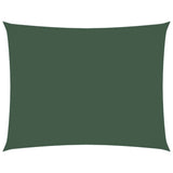 Vidaxl Sunshade Rectangular 2x3,5 M Oxford Tissu vert foncé