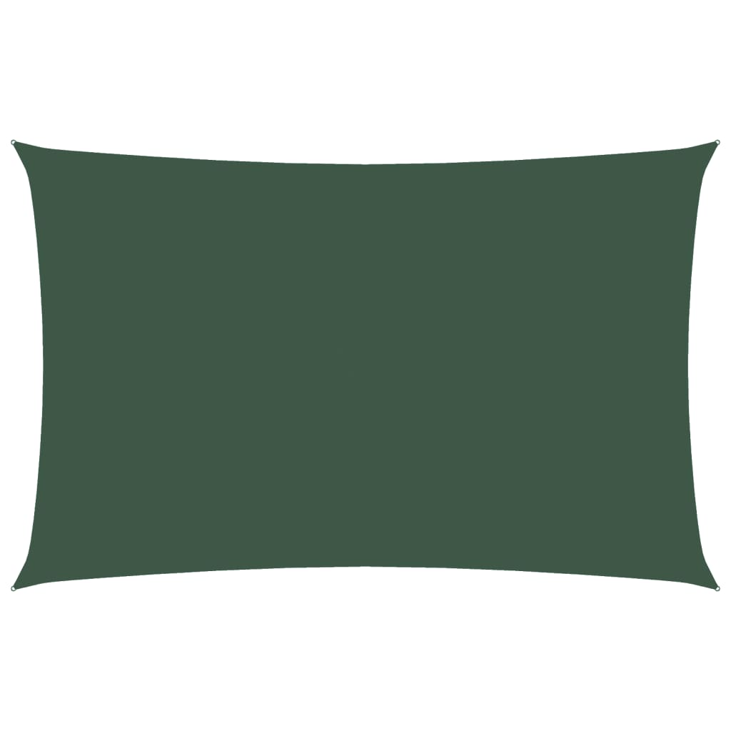 Vidaxl Sunshade rectangulaire 2,5x5 m Oxford tissu vert foncé