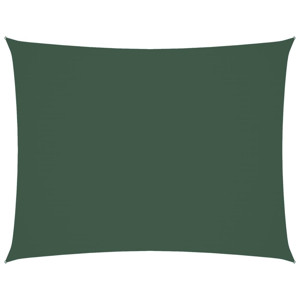 Vidaxl Sunshade rectangulaire 3,5x4,5 m Tissu oxford vert foncé